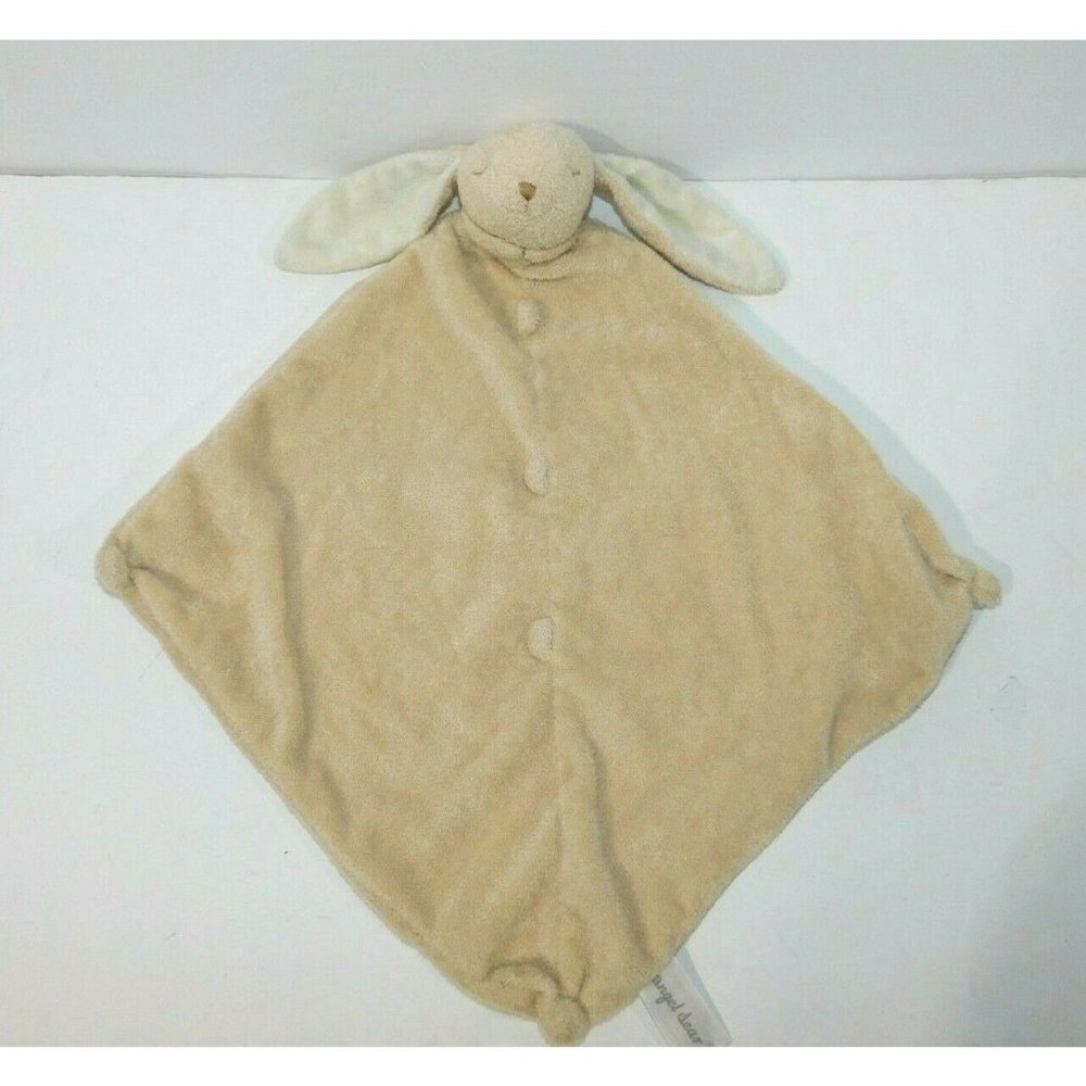 Angel Dear Tan Beige Cream Bunny Rabbit Security Blanket Nunu Baby infant Lovey